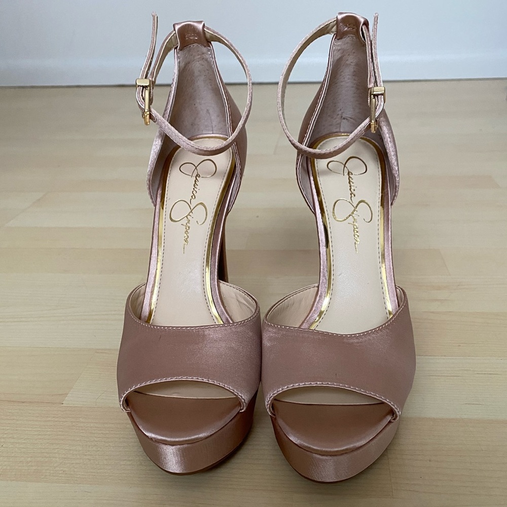 Jessica Simpson heels - pink satin